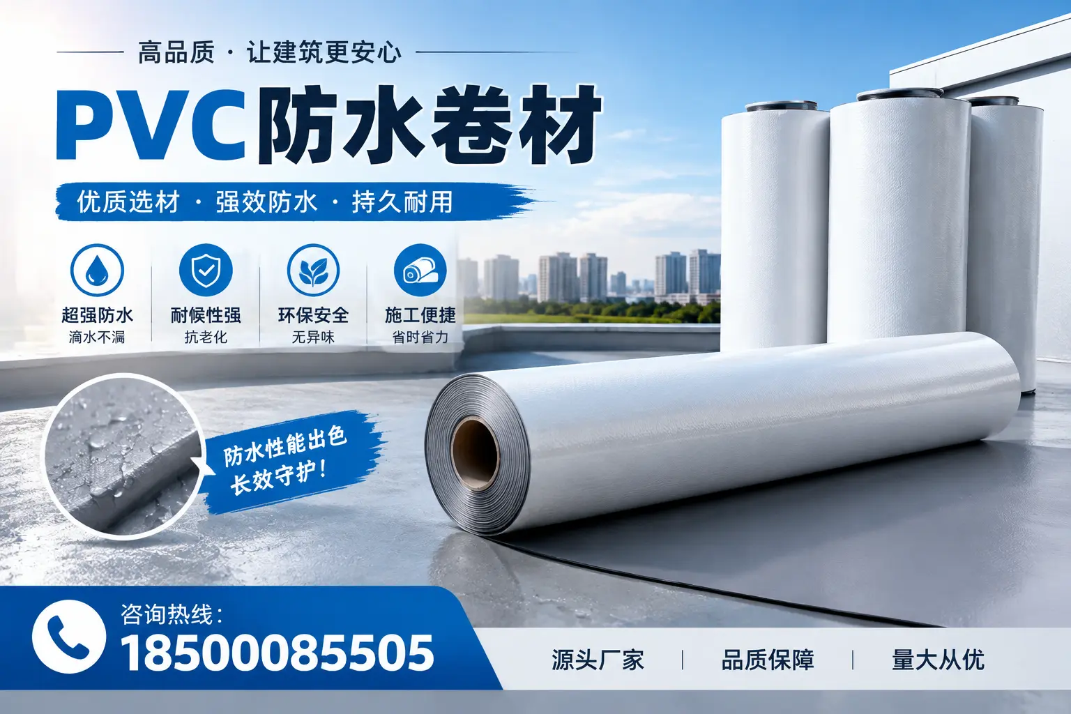 PVC防水卷材施工过程详解,确保在十堰顺利完成项目